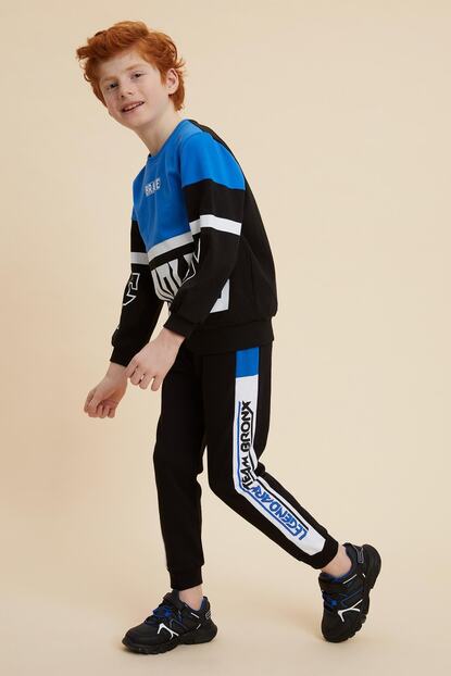 Defacto Erkek Cocuk Renk Bloklu Jogger Esofman Alti Trendyol