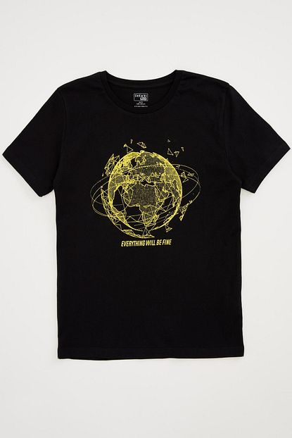 Defacto Guvende Kal Bisiklet Yaka Erkek Cocuk T Shirt Trendyol