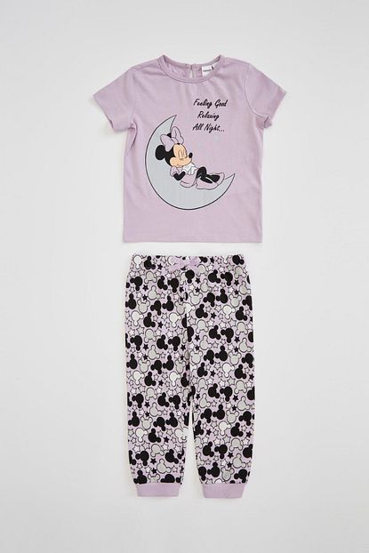 defacto kiz bebek pembe minnie mouse lisansli pijama takimi fiyati yorumlari trendyol