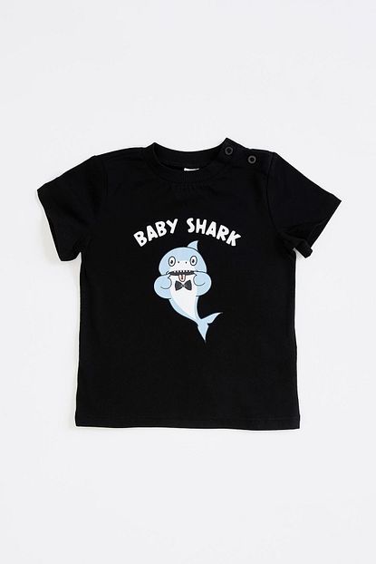 Defacto Erkek Bebek Baby Shark Baskili Tisort Trendyol