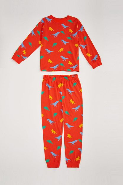 Defacto Erkek Cocuk Dinazor Baskili Pijama Takim Trendyol