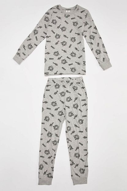 Defacto Erkek Cocuk Kaplan Baskili Pijama Takim Trendyol