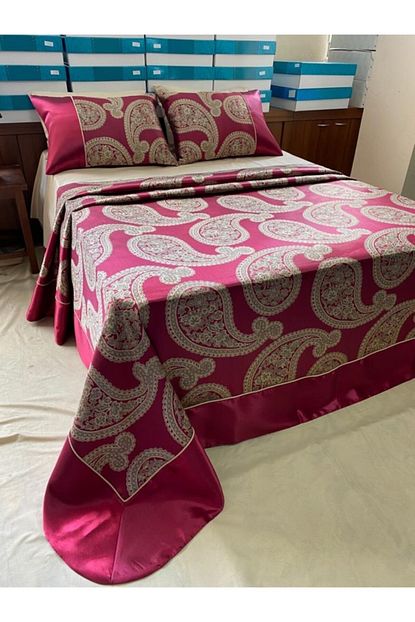 Homeart Cift Kisilik Bordo Yatak Ortusu Trendyol