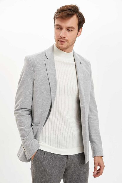 Defacto Erkek Gri Blazer Ceket K2551az 19sm Gr253 Trendyol