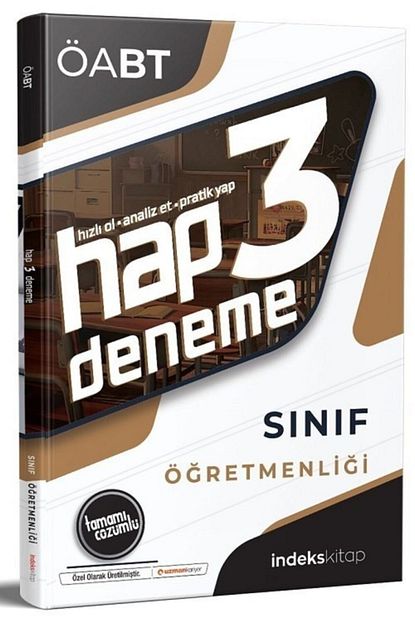Indeks Kitap 2020 Oabt Sinif Ogretmenligi Hap 3 Deneme Cozumlu Indeks Kitap Trendyol