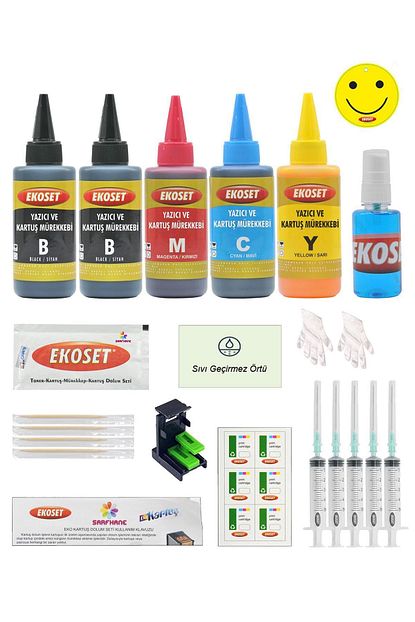 Ekoset Ekokartus Dolum Seti Hp 2130 1110 Hp 302 Uyumlu Renkli 5 Li Set Trendyol