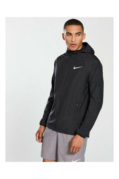 Nike Erkek Siyah Runing Kapusonlu Yagmurluk Cd8346 010 Trendyol