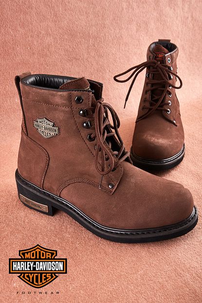 Harley Davidson Hakiki Deri D Brown Erkek Bot T1777009603 Trendyol