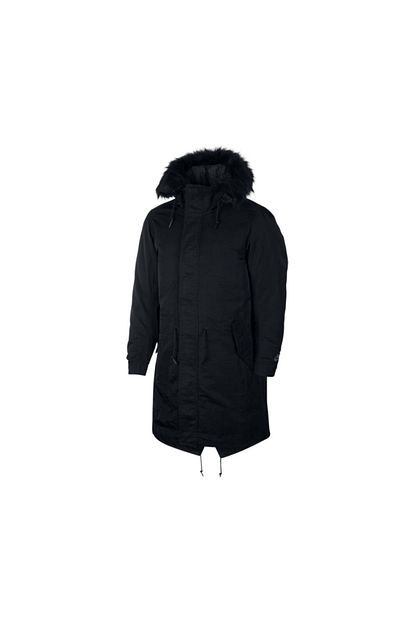 Nike Erkek Siyah Sportswear Down Fill Hooded Bv4751 010 Kapusonlu Parka Trendyol
