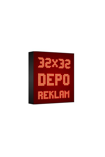 Deporeklamtabela Kirmizi Kayan Yazi Led Tabela Tek Tarafli 32x32 Cm Trendyol