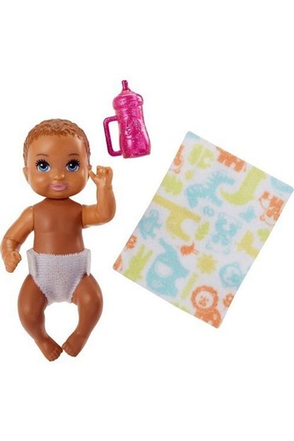 barbie bebek bakicisi serisi minik bebek kahverengi sacli pembe biberonlu fhy78 fiyati yorumlari trendyol