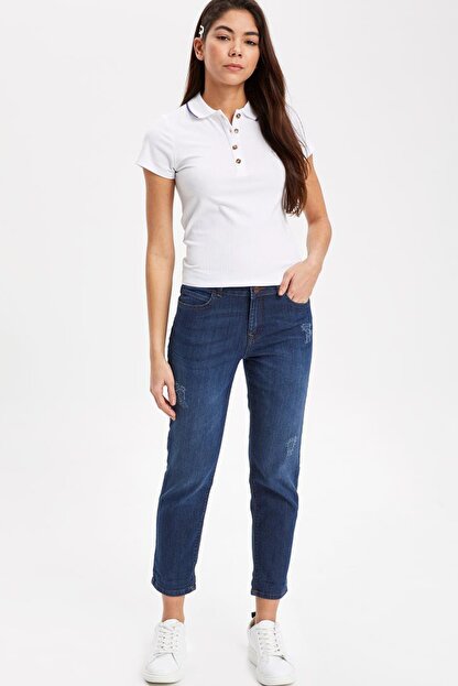 Defacto Kadin Mavi Kot Susana Slim Fit Jean Pantolon J0835az 19sp Nm34 Fiyati Yorumlari Trendyol