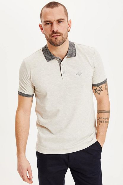 Defacto Erkek Baskili Slim Fit Polo T Shirt K1139az 19sm Bg300 Trendyol