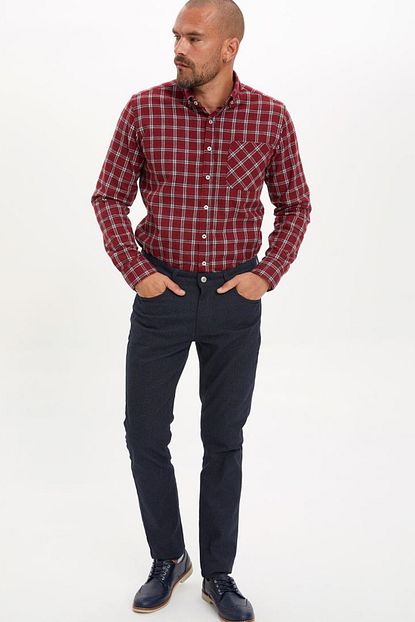 Defacto Erkek Lacivert Slim Fit Basic Pantolon M2504az 19wn Nv128 Trendyol