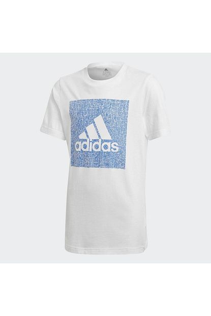 Adidas Cocuk Beyaz Baskili Spor T Shirt Trendyol