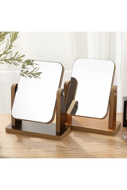 Gaman Makyaj Aynasi Ahsap Masa Aynasi Ayarlanabilir Makeup Mirror Trendyol