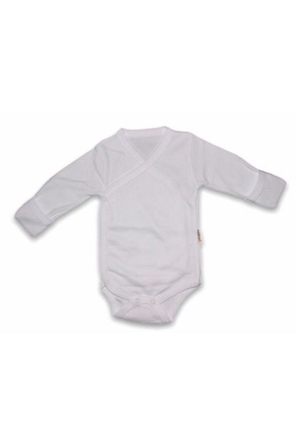 Nayinom Unisex Bebek Beyaz Kendinden Eldivenli Duz Kuruvaze Body Trendyol