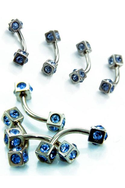 Rouge Moulin Renkli Tasli Kup Uclu Kas Piercing Trendyol