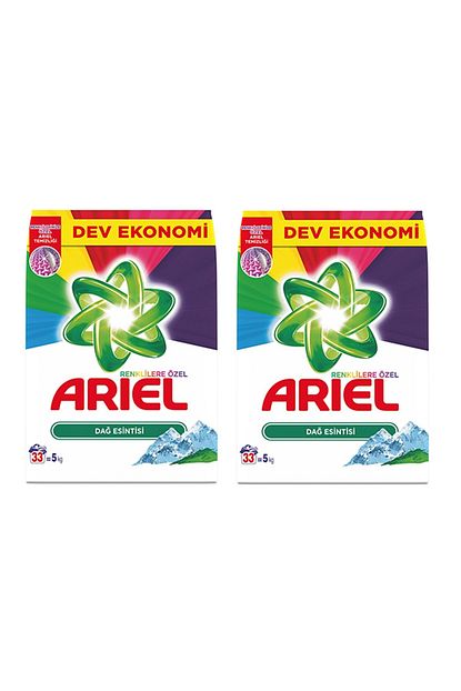 Ariel 5 Kg Toz Camasir Deterjani Dag Esintisi Renkliler X 2 Adet Trendyol