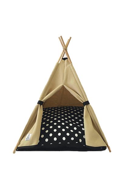 Teepee House Bej Yatakli Kedi Cadiri 50 50cm Trendyol