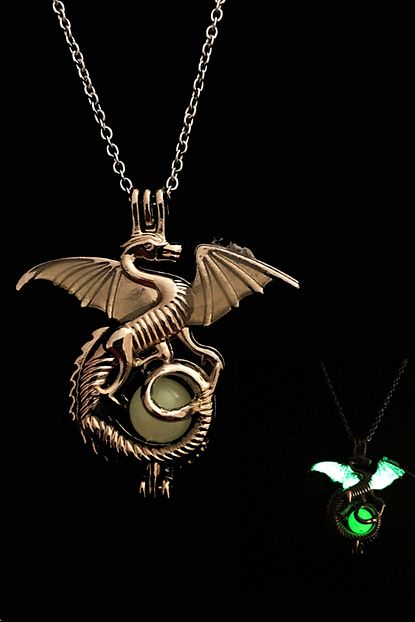 Narkissos Game Of Thrones Karanlikta Parlayan Ejderha Kolye Trendyol