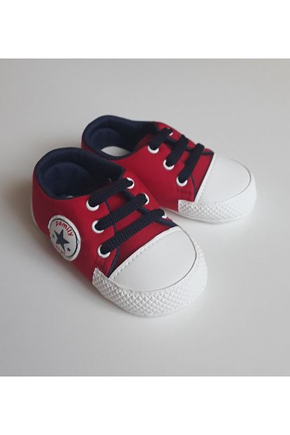 Pamily Baby Erkek Bebek Kirmizi Bagcikli Ilk Adim Ayakkabisi Trendyol