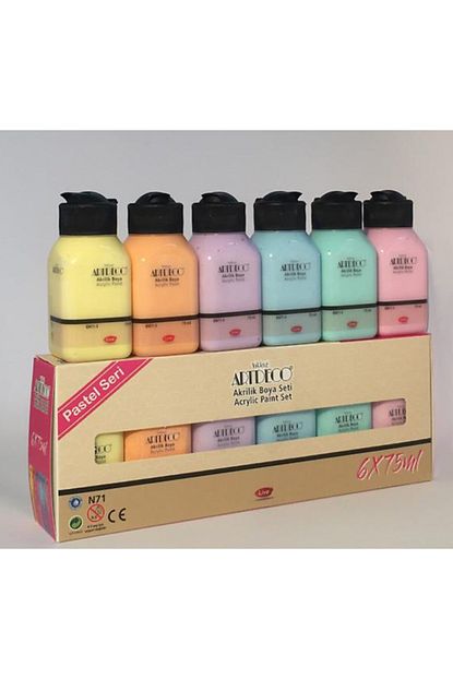 Artdeco Akrilik Boya 6 Li Pastel Set Trendyol