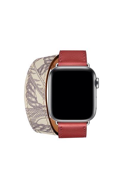 44mm swift leather double tour strap