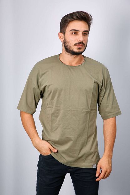 Trendbir Erkek Yesil Oversize Trend Giyim Tisort Trendyol