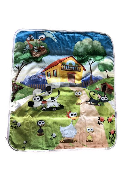 Story Baby Unisex Mavi Kopekli Bebek Battaniyesi Trendyol