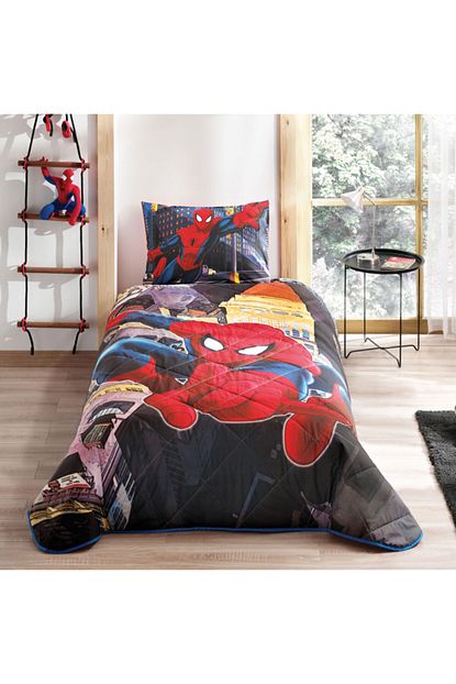 Tac Disney Spiderman City Tek Kisilik Yatak Ortusu Seti Orumcek Fiyatlari Ve Ozellikleri