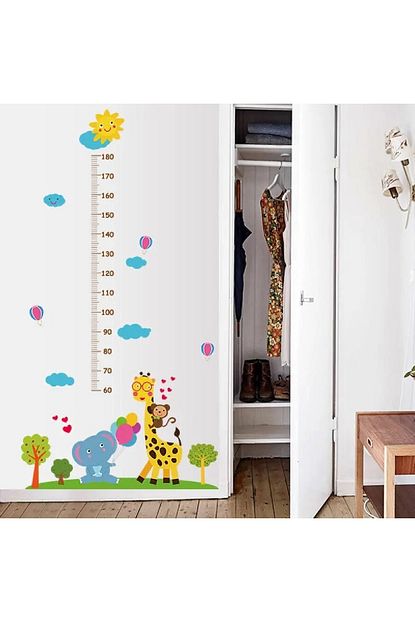 Crystal Kids Hayvan Dostlar Cocuk Ve Bebek Odasi Dekoru Boy Olcer Duvar Sticker Cikartma Trendyol