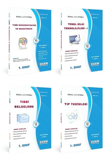 Egem Egitim Yayinlari Tibbi Dokumantasyon Ve Sekreterlik 1 Sinif 1 Donem Trendyol