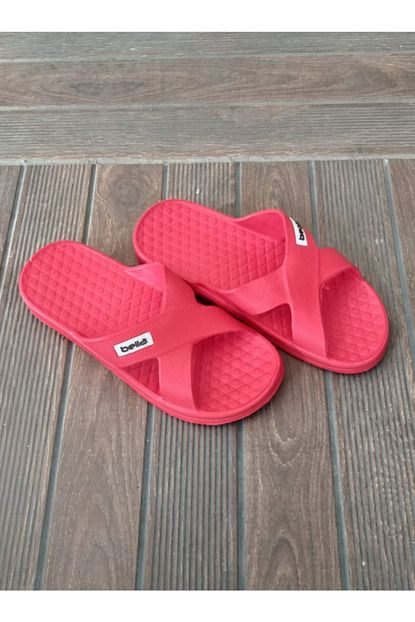 Akinal Bella Kadin Kirmizi Plastik Terlik Trendyol