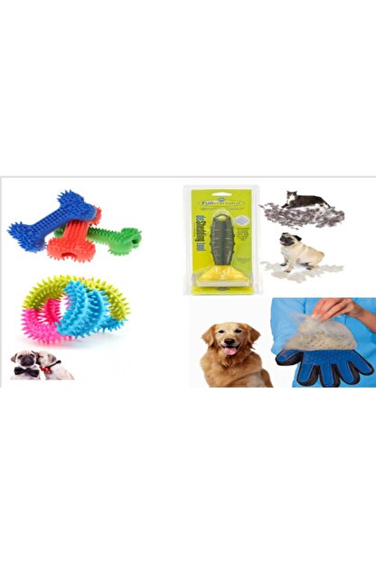 Easy Pet Kopeginiz Icin Bakim Ve Oyuncak Kemik Ve Tarak Eldiven Halka Isirma Easy00 Trendyol