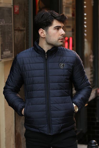 Eyg Collection Erkek Lacivert Sisme Mont Trendyol