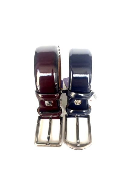 Istoc Trend Erkek Bordo Parlak Rugan 3 5 Cm Kumas Pantolon Hakiki Deri Kemer Trendyol