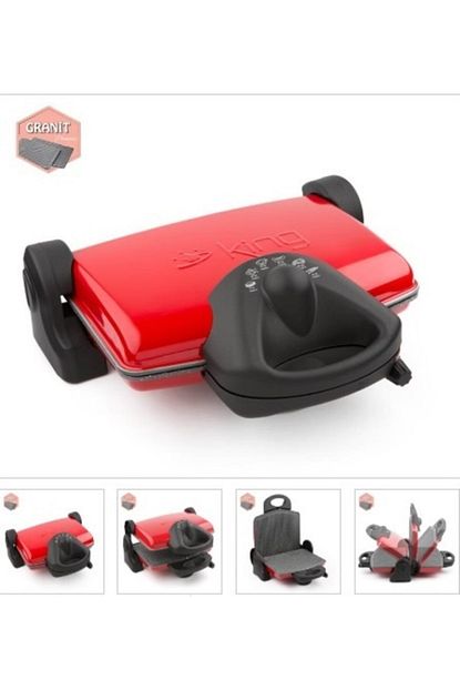 King P 637 Granit Izgara Ve Tost Makinesi Kirmizi Trendyol
