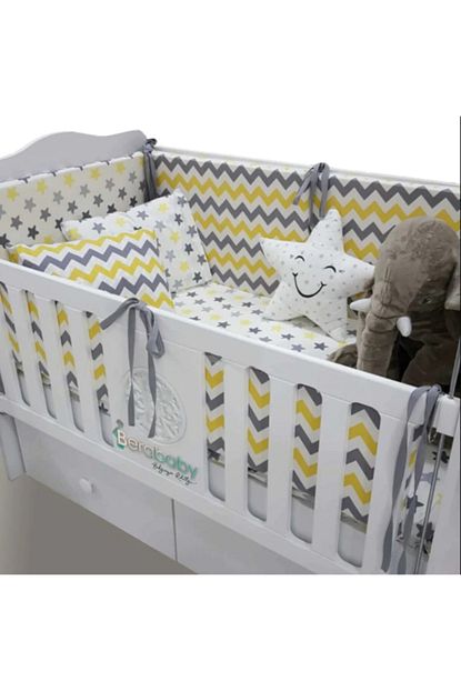 Berababy Montessori Sari Besik Kenar Koruma Ve Nevresim Takimi Trendyol
