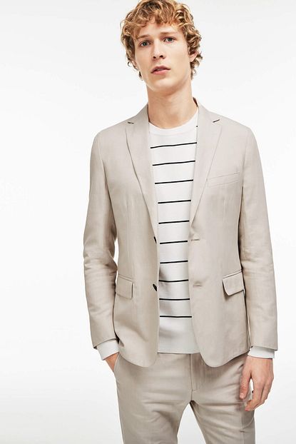Lacoste Erkek Slim Fit Bej Ceket Trendyol