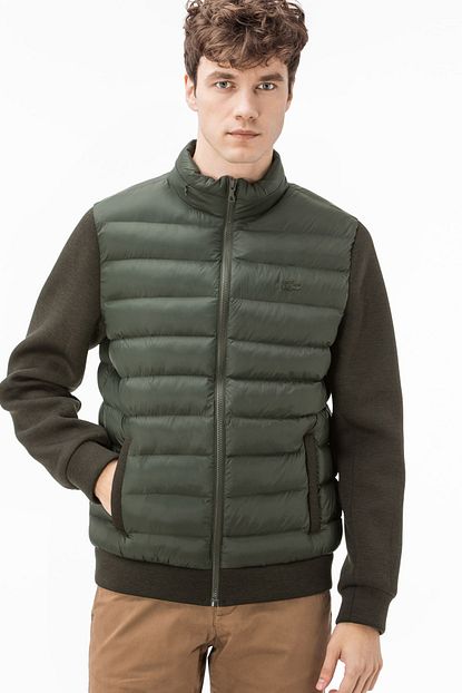 Lacoste Erkek Yesil Kapitone Mont Bh1901 Trendyol