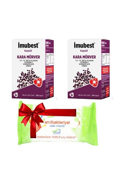 Imubest Kara Murver 30 Kapsul 2 Li Set Ve Antibakteriyel Cep Mendil Hediyeli Trendyol
