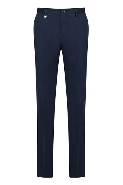 Avva Erkek Lacivert Yandan Cepli Duz Slim Fit Kumas Pantolon A91y3015 Trendyol