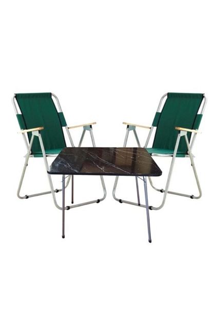 navis home agac kollu katlanir 2 adet sandalye 1 adet 60x80 katlanir masa yesil ve siyah fiyati yorumlari trendyol