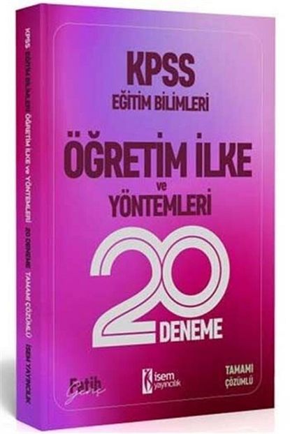 Isem Yayincilik Isem Yayinlari 2020 Kpss Egitim Bilimleri Ogretim Ilke Ve Yonteml Trendyol
