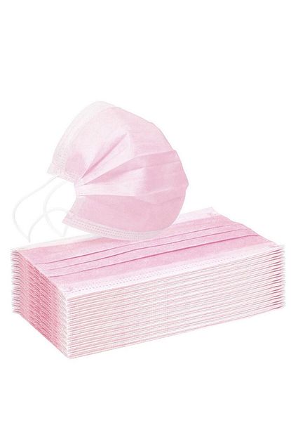 Evmodek Tek Kullanimlik Pembe 3 Katli Telli Cerrahi Yuz Maske 50 Adet Fiyati Yorumlari Trendyol