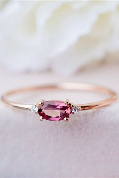 Cem Aykan Kuyumculuk Kadin Pembe Turmalin Yuzuk Ak0136 Trendyol