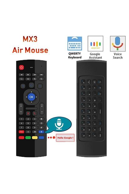 Wechip Mx3 Kablosuz Uzaktan Kumanda Air Mouse Ses Kontrollu Trendyol