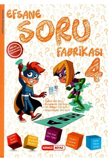 Kirmizi Beyaz Yayinlari Kirmizi Beyaz 4 Sinif Tum Dersler Efsane Soru Fabrikasi Trendyol