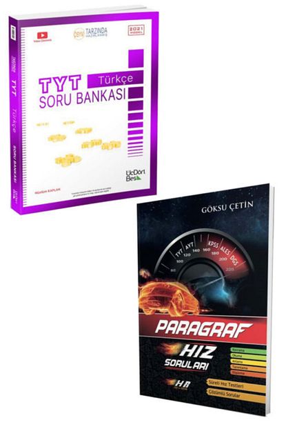 Ucdortbes Yayinlari Yks Setim Hiz Ve Renk Paragraf Ve 345 Yayinlari Tyt Turkce Soru Bankasi Trendyol